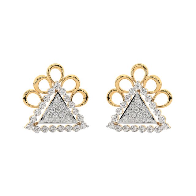 Leia Round Diamond Stud Earrings